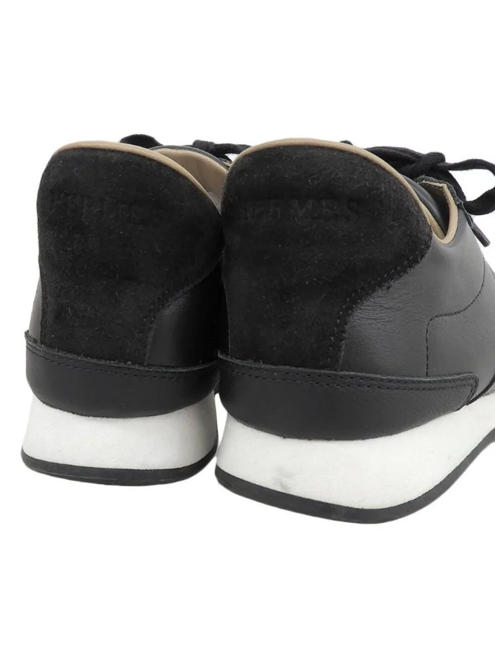 Hermes Trail Leather Sneakers 40 All Black